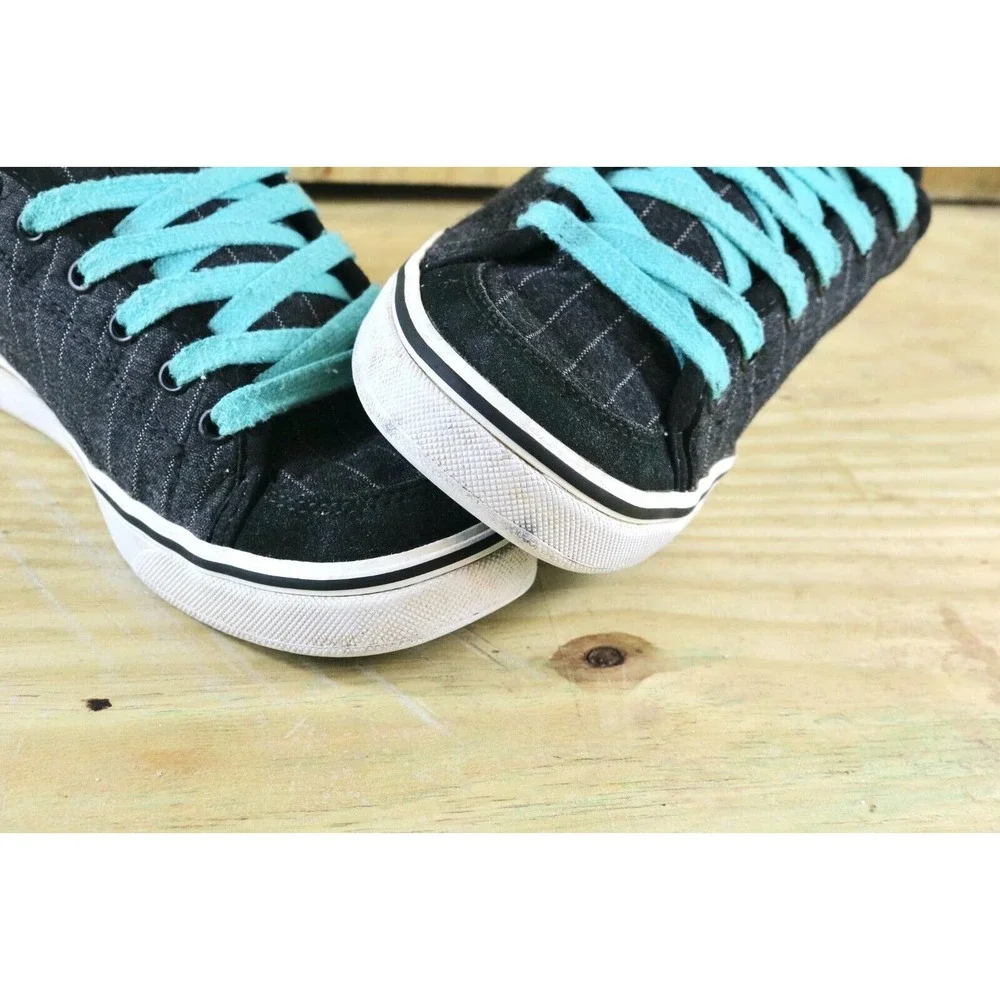 Vans Off The Wall Dustin Dollin Women's 8 Skate Sneakers Blue White pinstripes_7